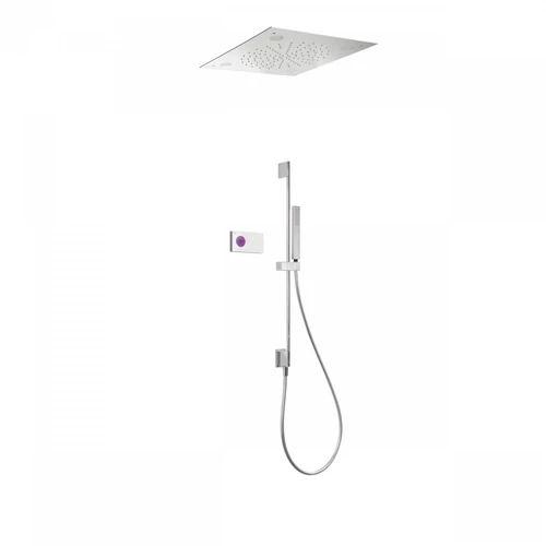 Tres Shower Technology falba építhető elektronikus termosztátos zuhanyrendszer CHROMOTHERAPY 09286585