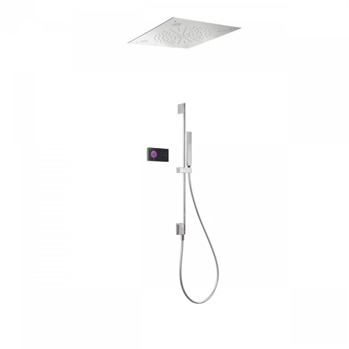 Tres Shower Technology falba építhető elektronikus termosztátos zuhanyrendszer CHROMOTHERAPY 09288585