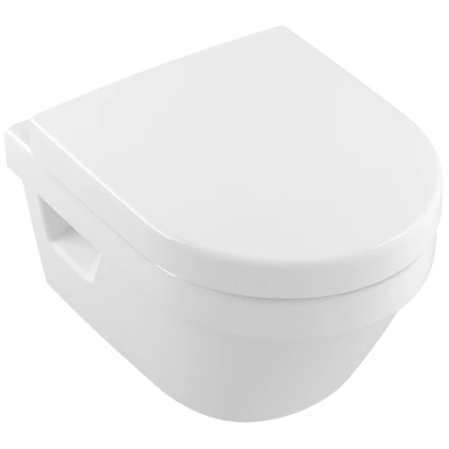 Villeroy & Boch Architectura falra szerelhető compact wc ülőkével, perem nélküli DirectFlush, kombipack 4687 HR 01 (4687HR01)