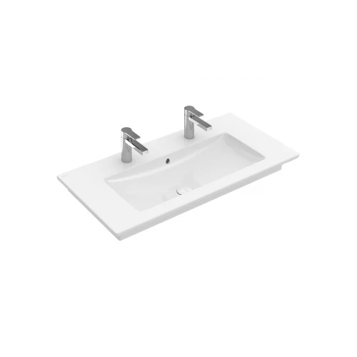 Villeroy & Boch Venticello 120 x 50 cm-es beépíthető mosdó 2 csaplyukkal Stone White CeramicPlus felülettel - 4104CKRW