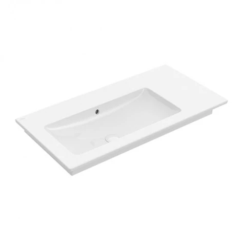 Villeroy & Boch Venticello 100 x 50 cm-es beépíthető mosdó csaplyuk nélkül Stone White CeramicPlus felülettel - 4134L3RW