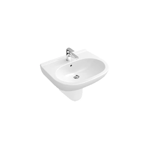 Villeroy & Boch O.Novo 55 x 45 cm-es mosdó 1 csaplyukkal CeramicPlus felülettel - 516055R1