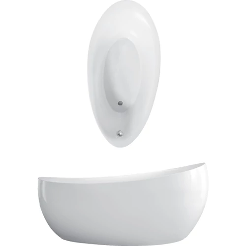 Villeroy & Boch Aveo New Generation 1900 x 950 mm-es ovális szabadon álló kád Colour on Demand Stone White - UBQ194AVE9W1BCV-RW