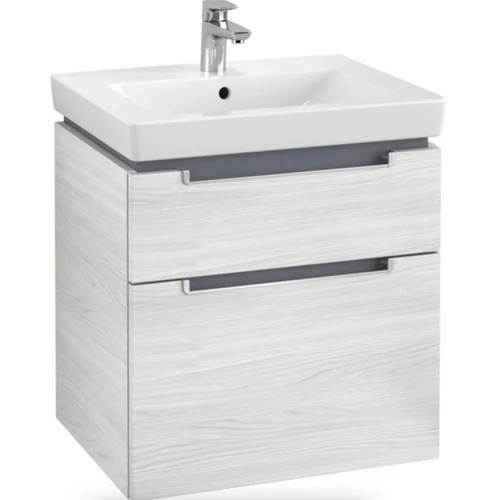 Villeroy & Boch Subway 2.0 fürdőszobai alsószekrény 2 fiókos white wood A90900E8