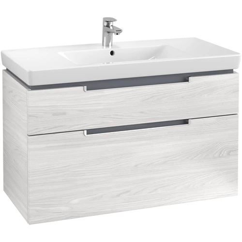 Villeroy & Boch Subway 2.0 fürdőszobai alsószekrény 2 fiókos white wood A91500E8