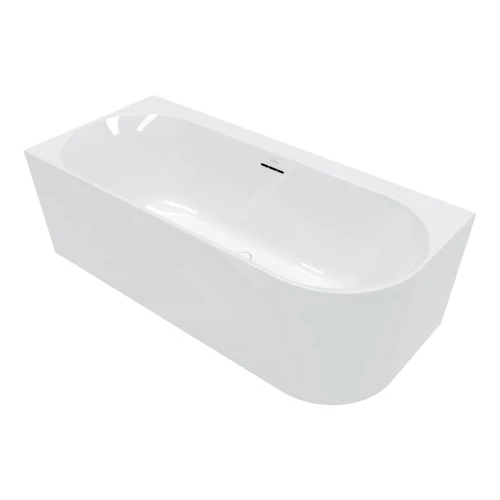 Villeroy & Boch Loop & Friends Fal előtt álló fürdőkád, bal sarokba történő beszereléshez 170x75 cm Fehér Alpin UBA170LOF9CL00V-01