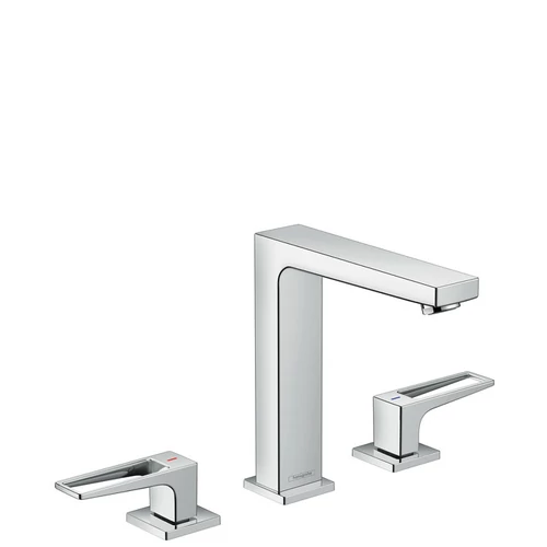 Hansgrohe Metropol 3-lyukú csaptelep 160 loop fogantyúval, push-open lefolyóval 74515000